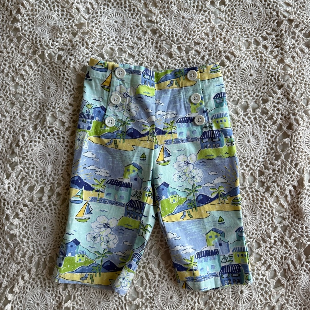 Vintage Gymboree Beach Print Pant